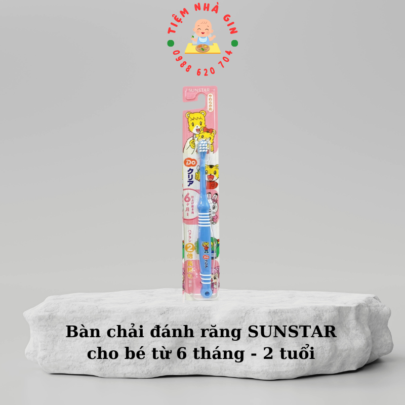 Bàn chải đánh răng SUNSTAR cho bé từ 6 tháng - 2 tuổi
