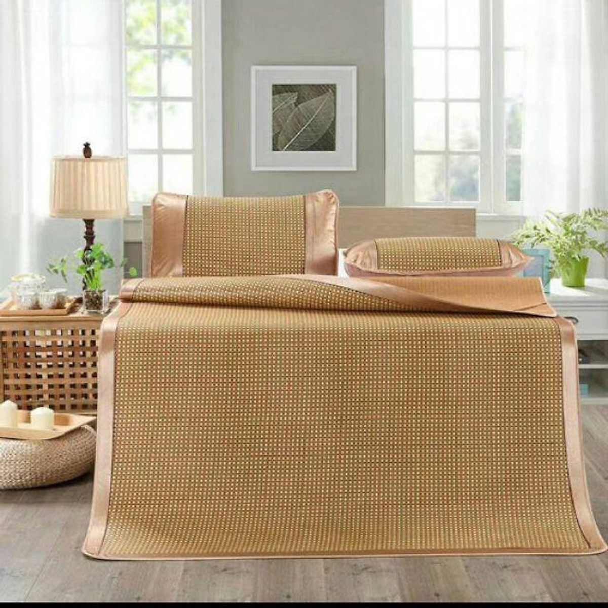 Chiếu Điều Hoà Muji (Tặng Kèm 2 Vỏ Gối)