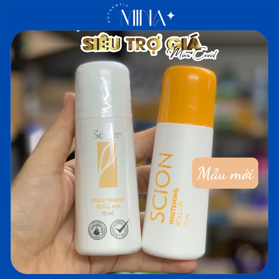 Lăn khử mùi Nuskin Scion 75ml Thái Lan giảm hôi nách hôi chân kèm mờ thâm sạm nách