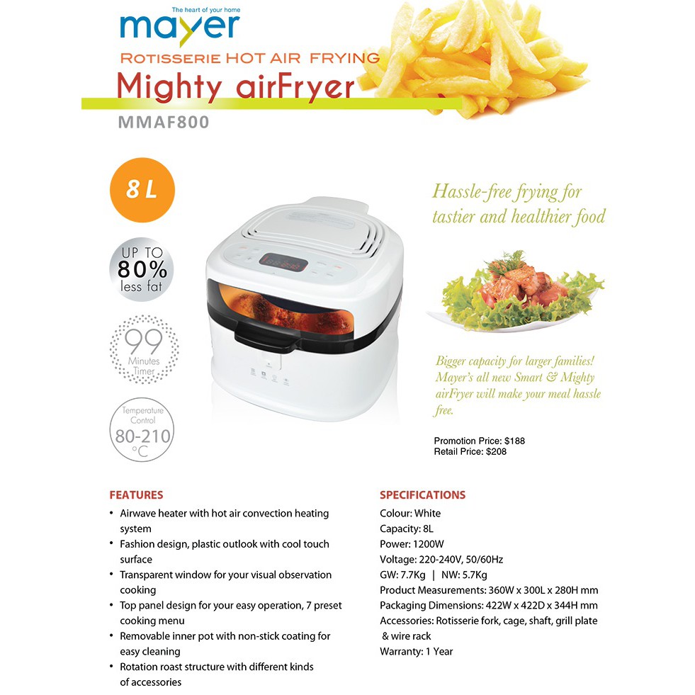8L Mighty Air Fryer