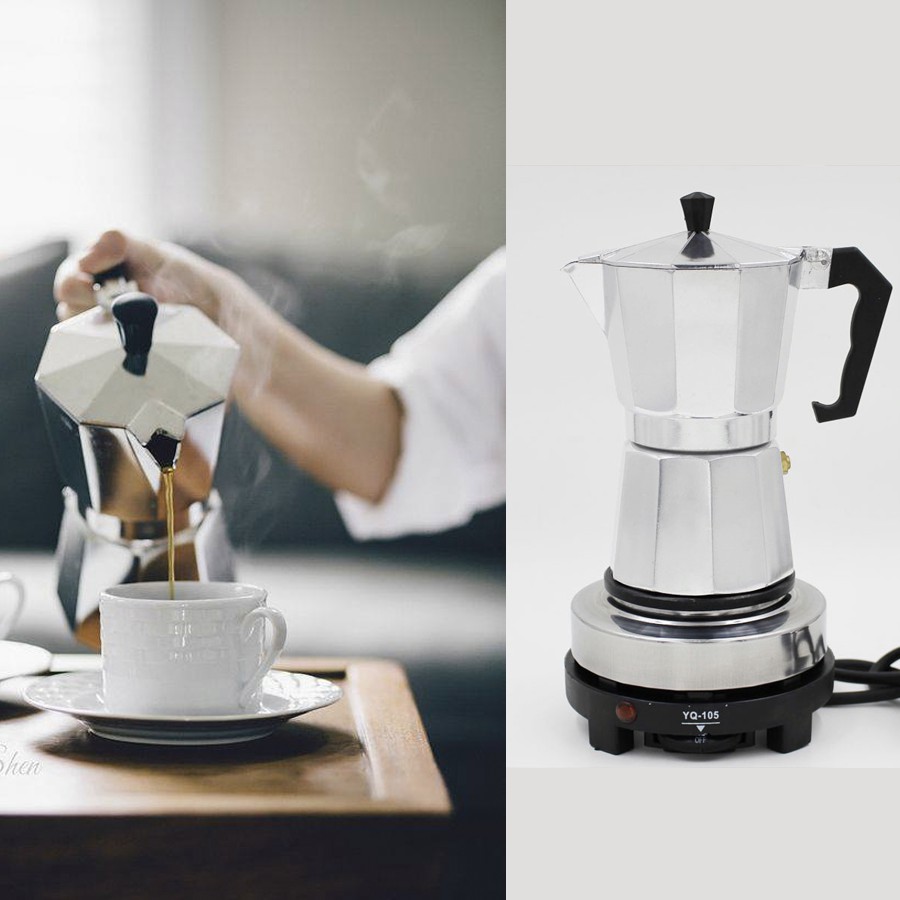 ẤM PHA CAFE MOKA GIŨ NHIỆT ĐA NĂNG CAO CẤP. (si toan quoc)