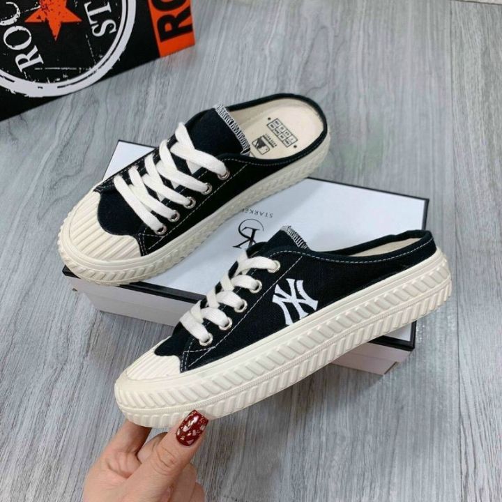 [Hoàn Tiền 15%] GIÀY SỤC Mary Jane Giày da khuy dán đế độn siêu êm