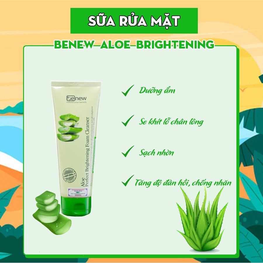 SỮA RỬA MẶT BENEW TINH CHẤT NHA ĐAM 160ML