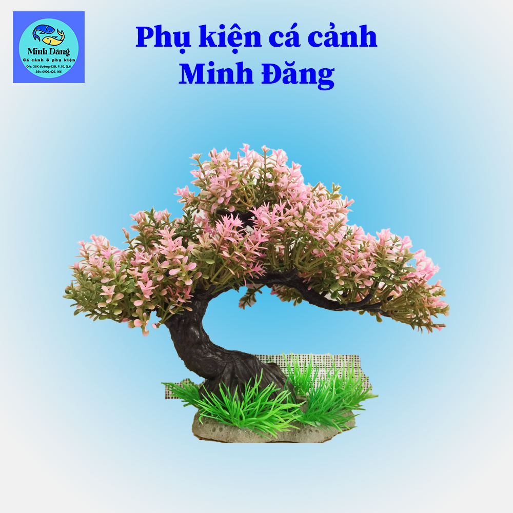 Bonsai nhựa thủy sinh, đồ trang trí bể cá