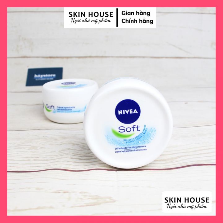 Kem dưỡng ẩm làm mềm da Nivea Soft của Đức 200ml