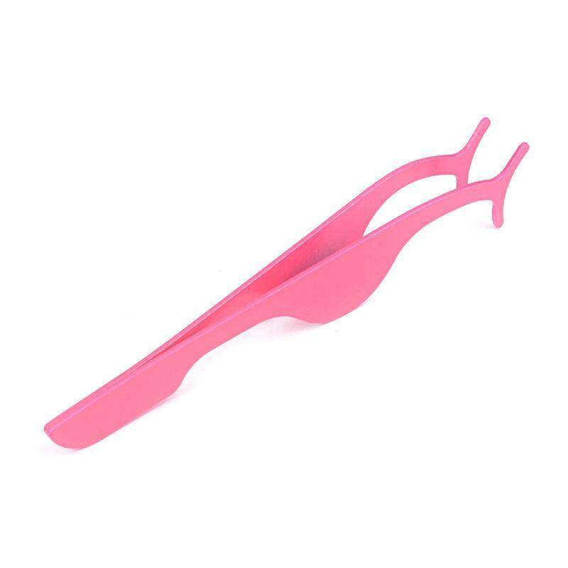 1pc Eyelash Tweezers Beauty Tools Multifunction Stainless Auxiliary Curler False Eyelash Extensions Clip Applicator Accessories