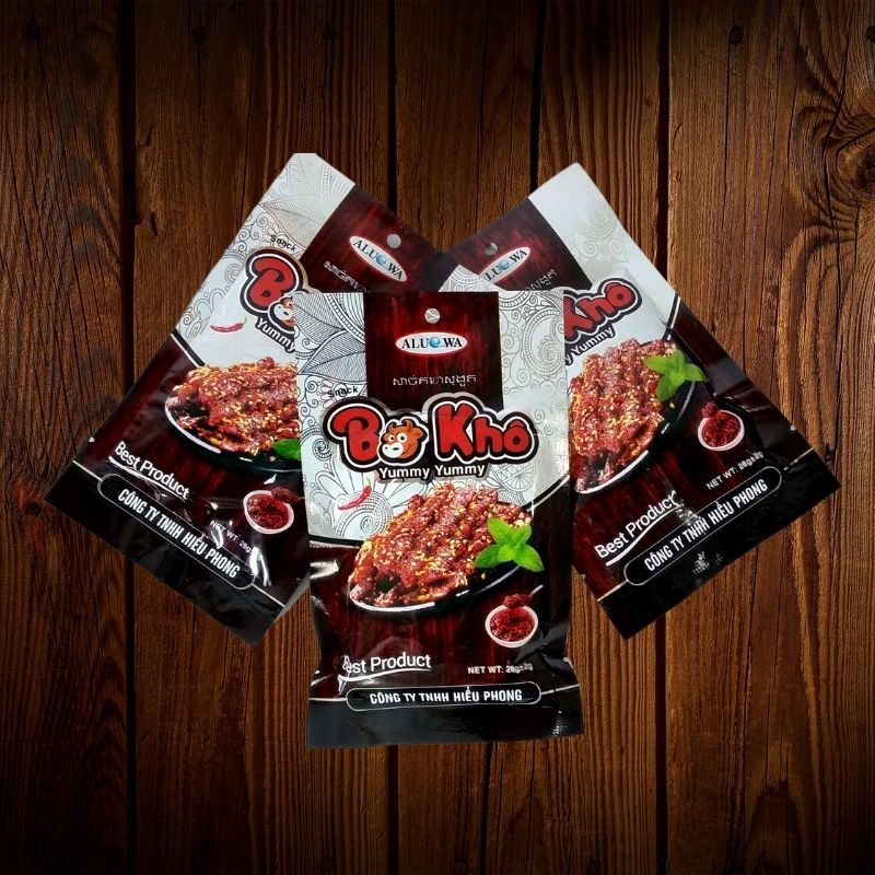 [ Sỉ ] 30 Gói Snack Bò Khô Thơm cay