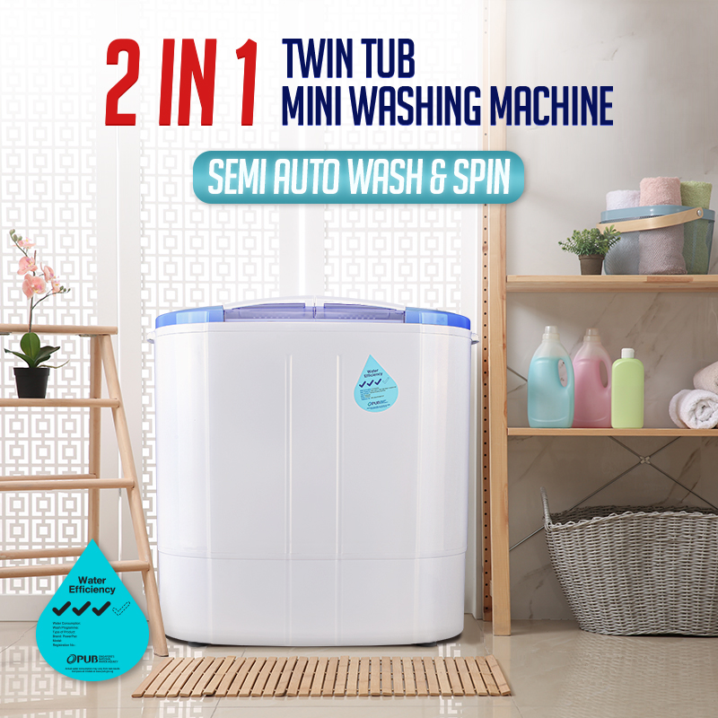 powerpac 2in1 mini washing machine