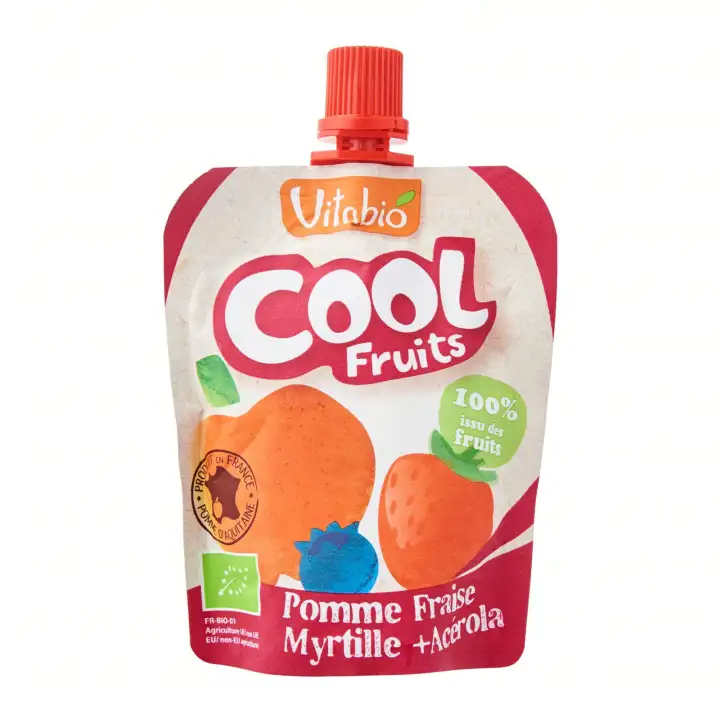 Vitabio Cool Fruits Apple Strawberry Blueberry Organic Smoothie 90g Lazada Singapore