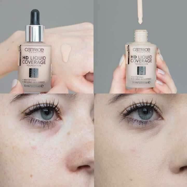 Kem Nền Catrice Hd Liquid Coverage Foundation, 010