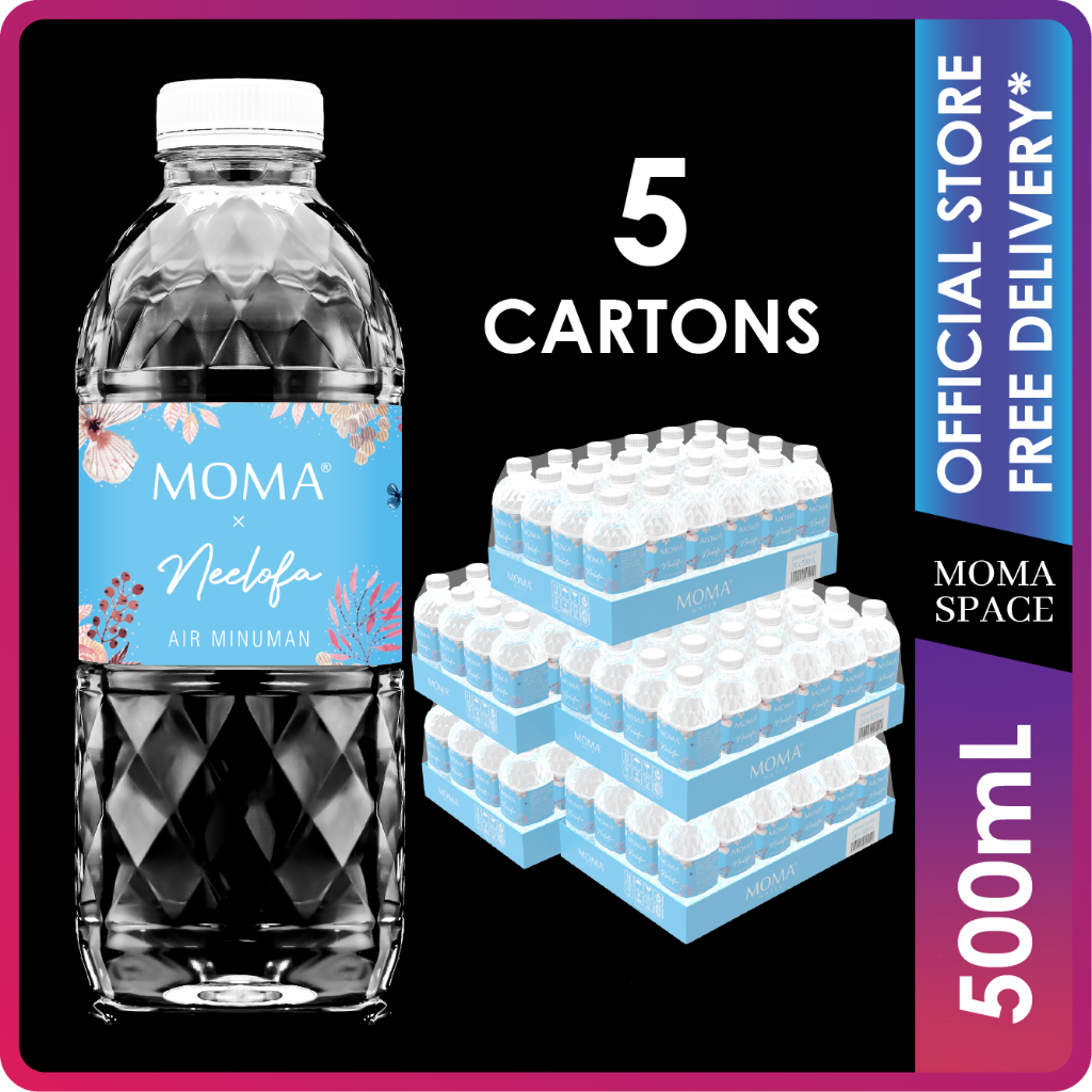 Buy 5 cartons MOMAwater 500mL (5 cartons x 24 bottles) - Pure Drinking ...