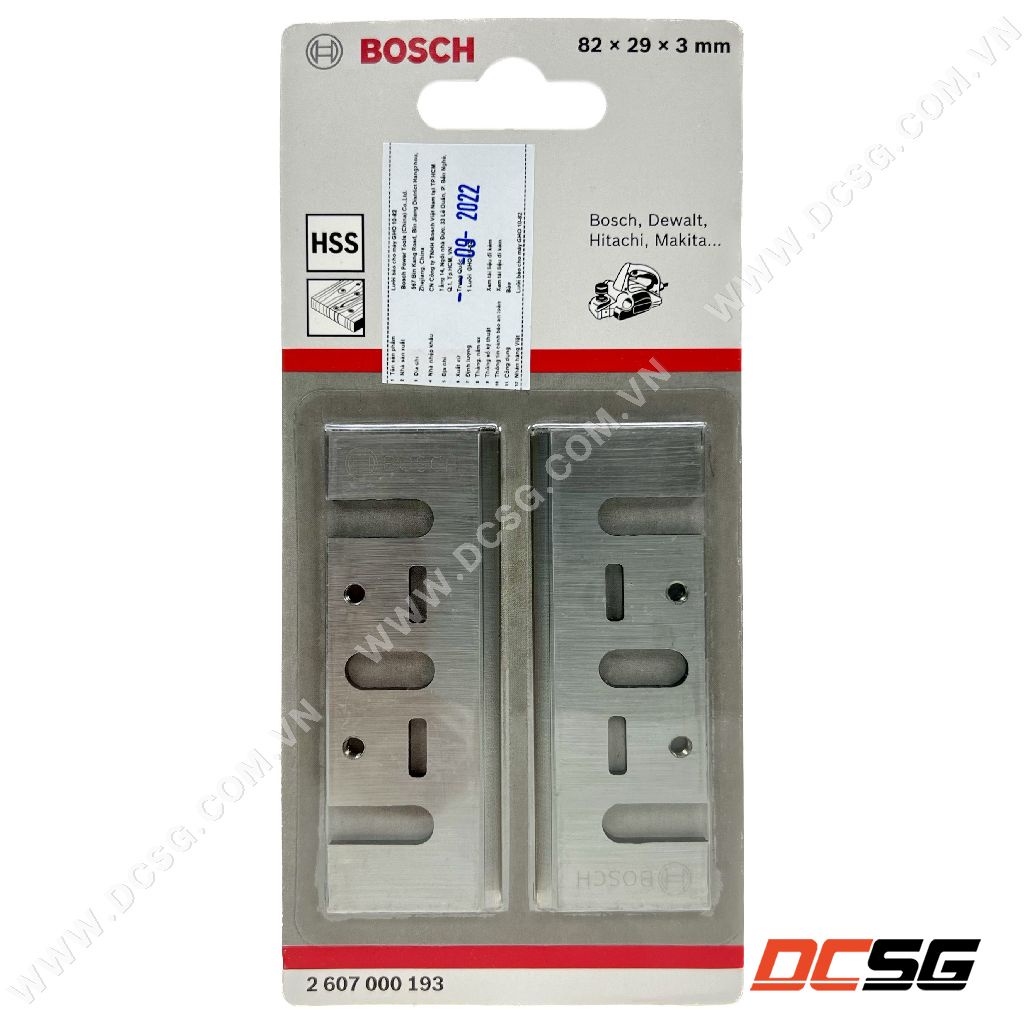 Lưỡi bào 82x29x3mm cho máy gho10-82 bosch 2607000193 | dcsg