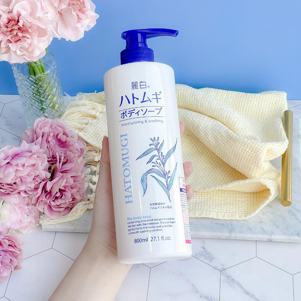 Sữa Tắm Dưỡng Sáng Da HATOMUGI Moisturizing Washing 800ml