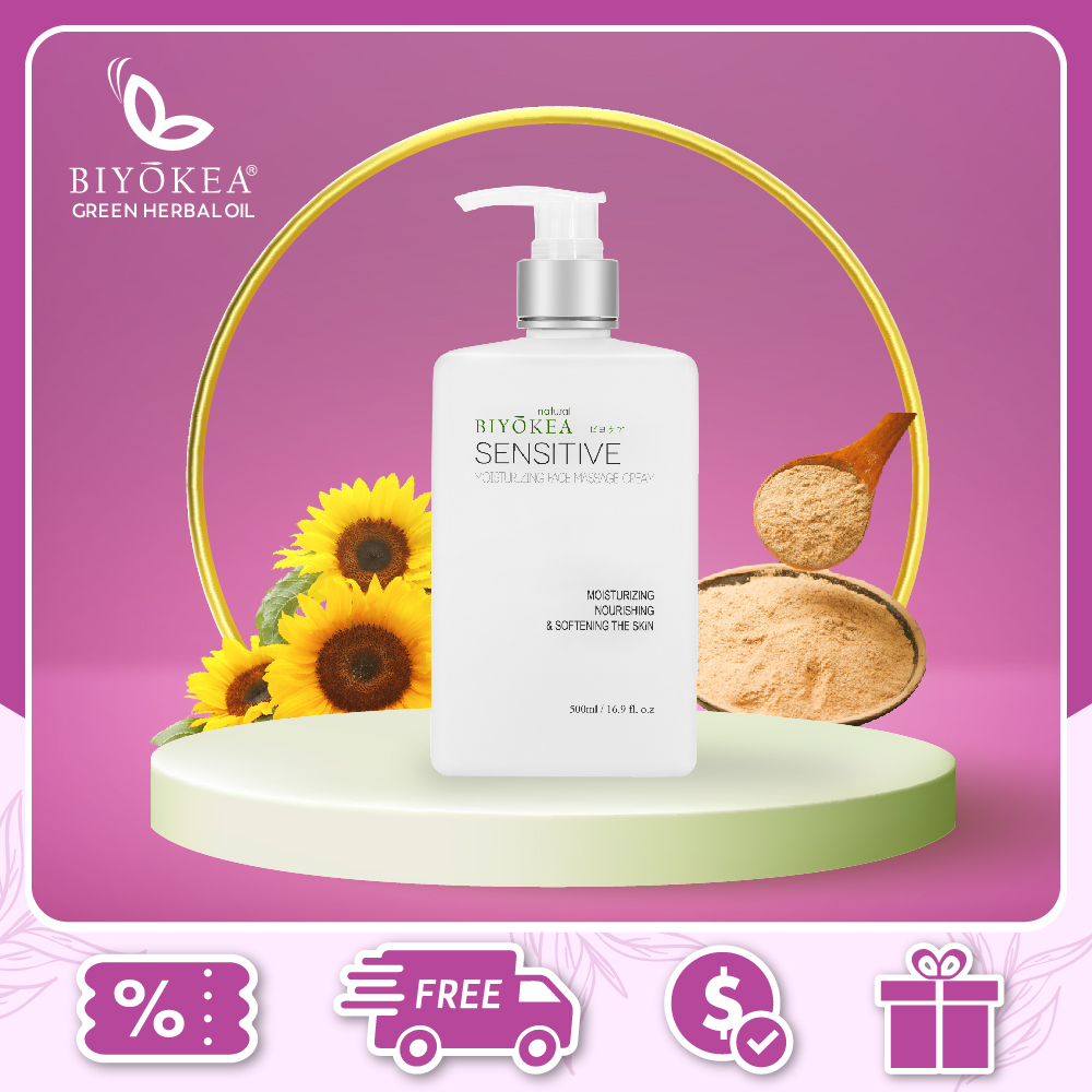 Kem Massage Mặt Cho Da Nhạy Cảm Biyokea 500ml