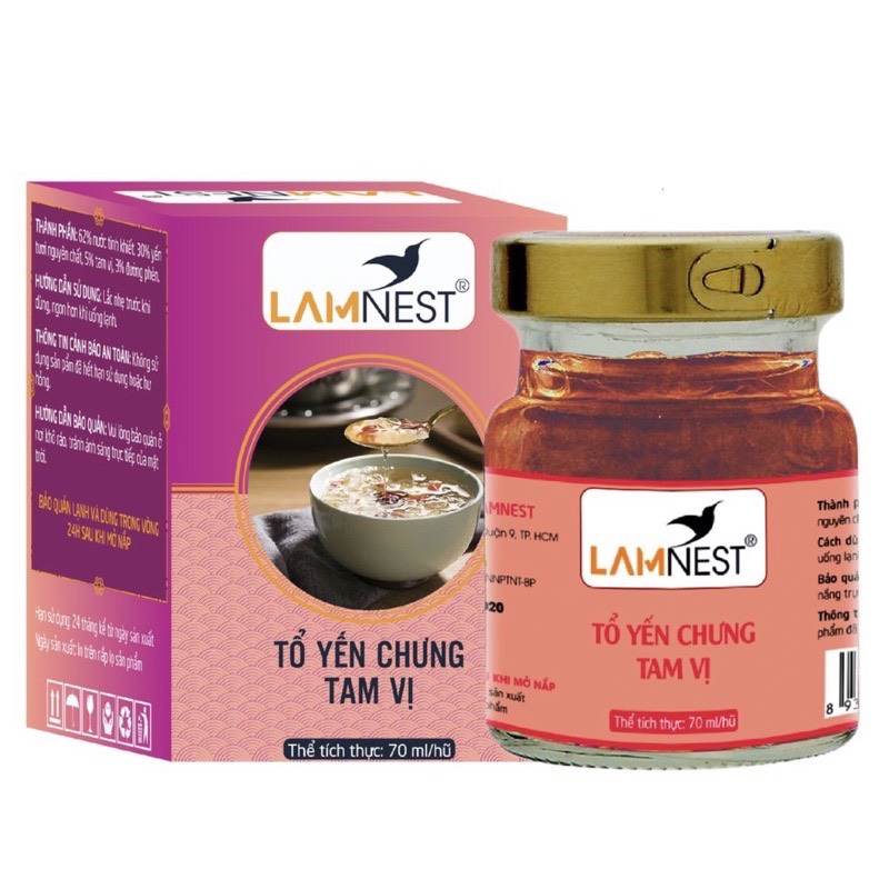 Yến sào khánh hoà Lamnest (30% từ tổ yến)