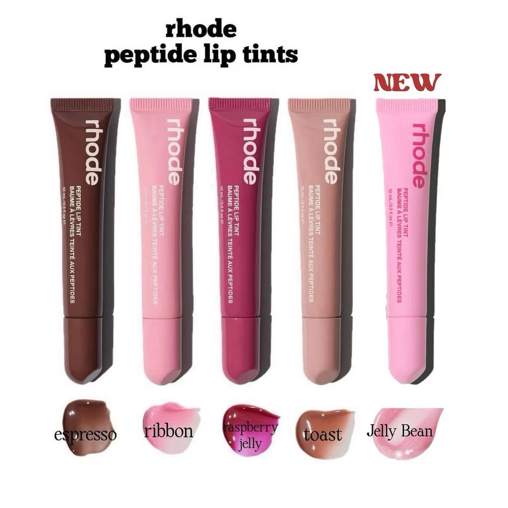 【M】rhode 正規品 toast ribbon セット　新品 Rhode lip Gloss skin lipstick vanilla ribbon/toast gel lip care