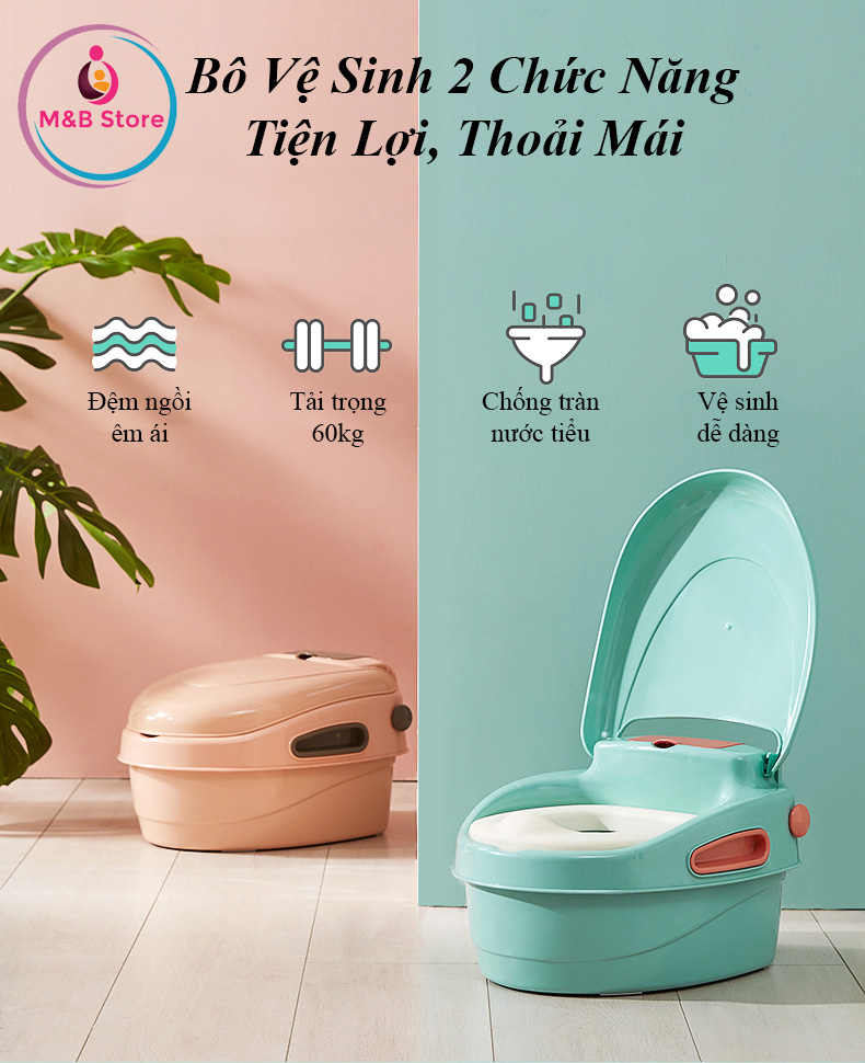 Bô Vệ Sinh Cho Bé 2 Chức Năng - KUB