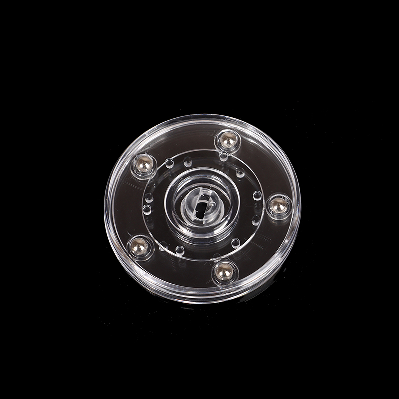 Turntable Transparent Acrylic 360 Rotating Display Stand Round Jewelry Plates. 