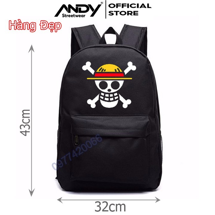 Cặp Luffy one piece phản quang, balo Luffy one piece phản quang, đảo hải tặc
