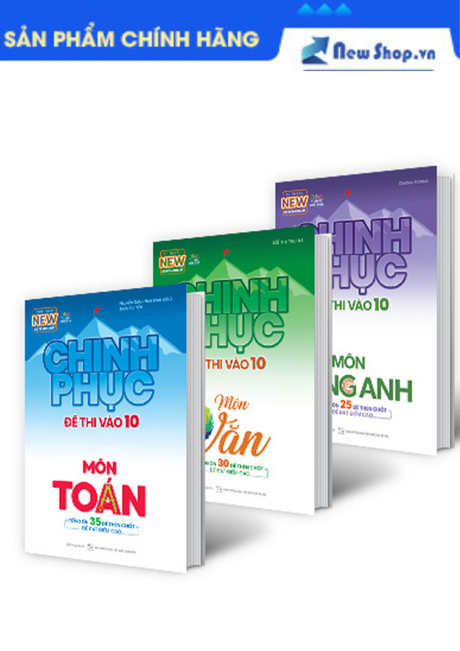 Sách Combo Chinh Phục Đề Thi Vào 10 Toán - Văn - Anh (Tổng Ôn Đề Then Chốt Để Đạt Điểm Cao)