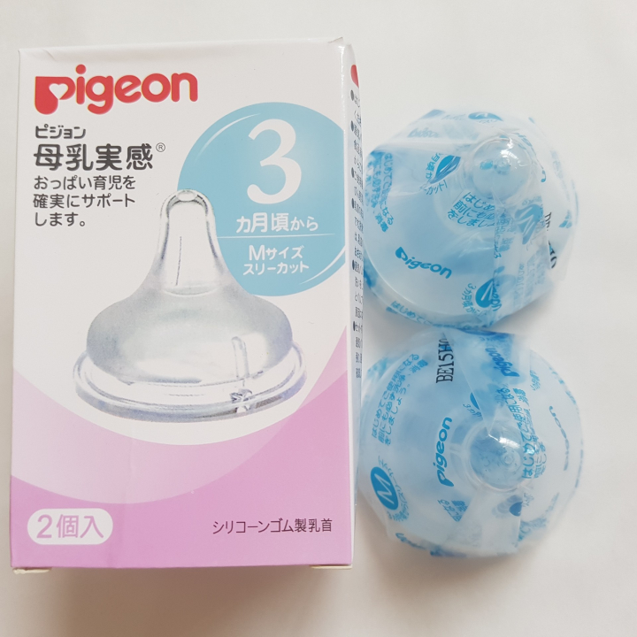 Núm ty thay thế bình sữa cổ rộng cho bé đủ size S M L LL