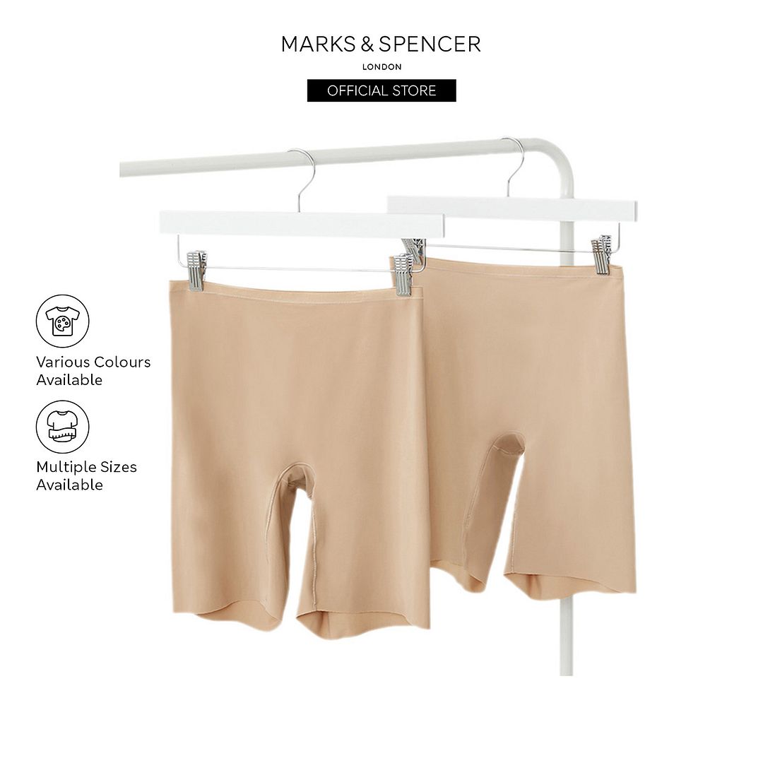 M&S 2pk Light Control Thigh Slimmers - T32/1111