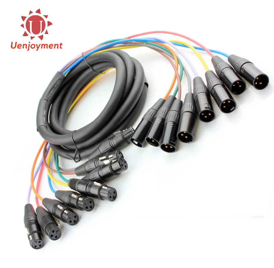 【Stock in PH】Uenjoyment High Quality Snake Cable 8 Channel 3 Pin XLR