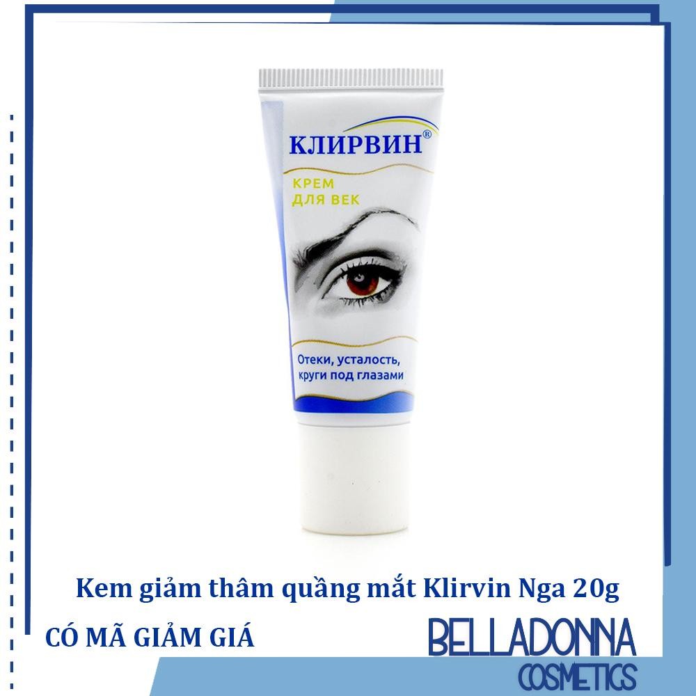 [HCM]Kem Giảm Thâm Quầng Mắt Kpem Klirvin Nga 20g