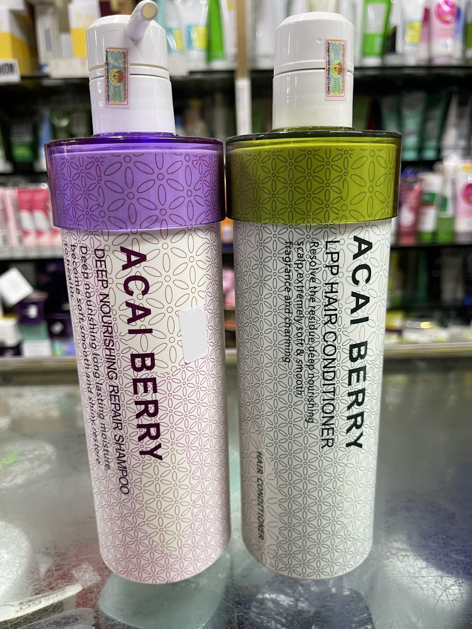Cặp dầu gội xả keratin argan acai berry 500ml x2