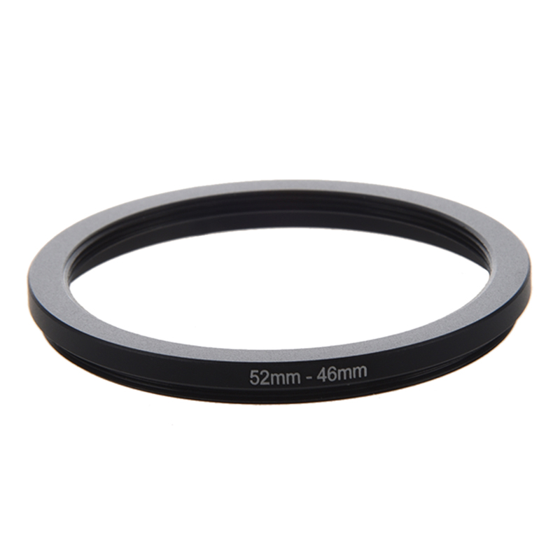 52mm-46mm 52mm to 46mm black step down ring adapter for camera