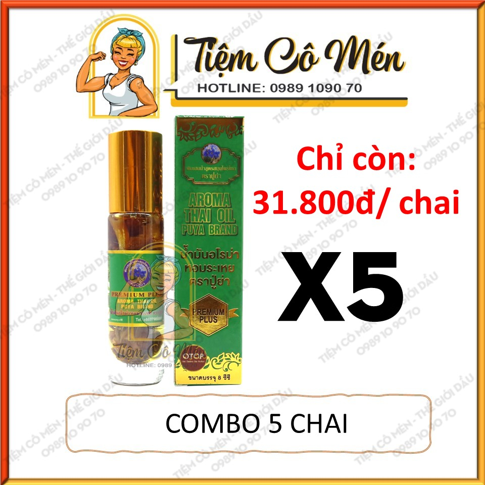 Dầu lăn 29 vị thảo dược Otop - Premium Aroma Thai Oil - Dầu nội địa thái lan