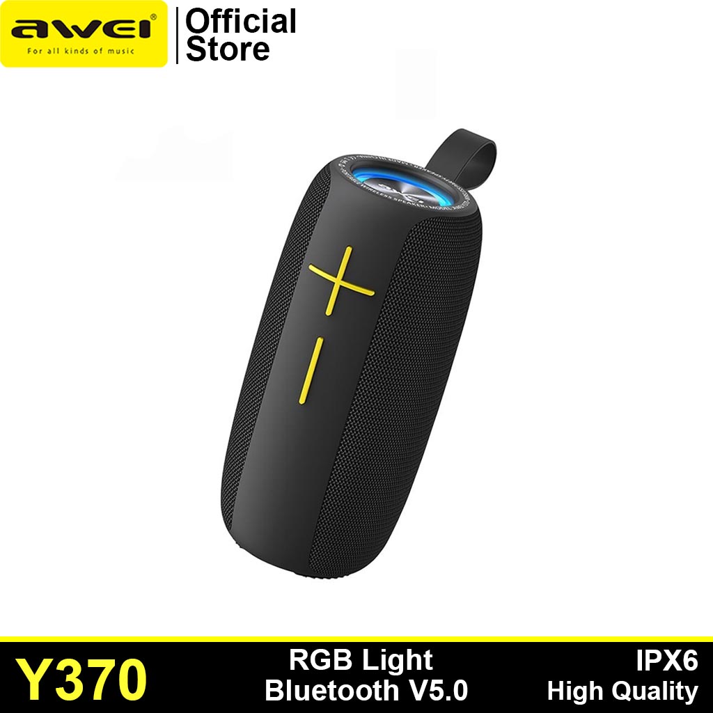 Awei Y370 Portable Outdoor Waterproof Wireless Speaker 20W RGB Light