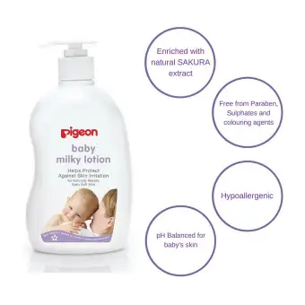 pigeon baby milky lotion