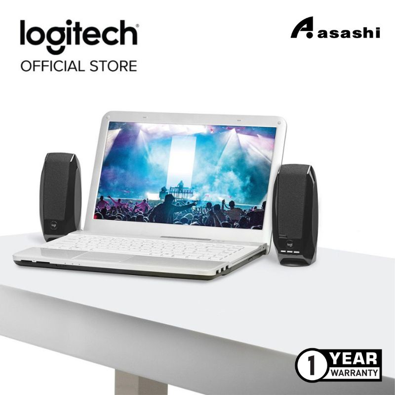 Logitech S150 Z120 Black White Usb Speaker Stereo 1 Yr Limited