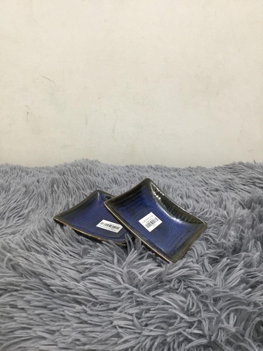 DĨA CHẤM VUÔNG 10 x 2.8 CM - GỐM SỨ  CƯỜNG PHÁT