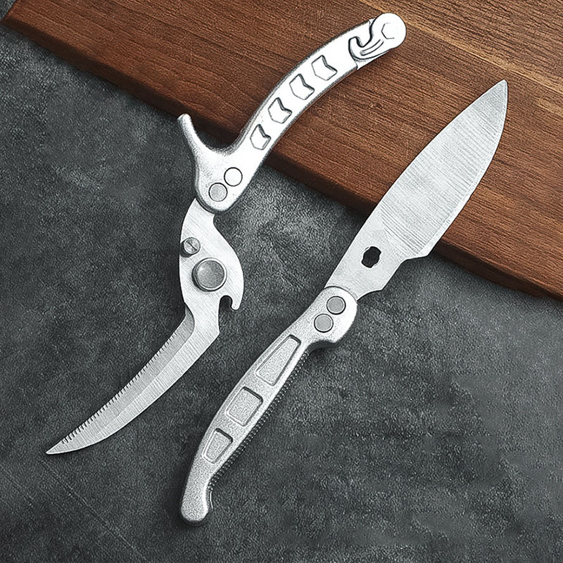 Detachable large scissors, kitchen scissors, household multifunctional chicken bone scissors, powerful cutting of food, barbecue meat, fish killing, etc