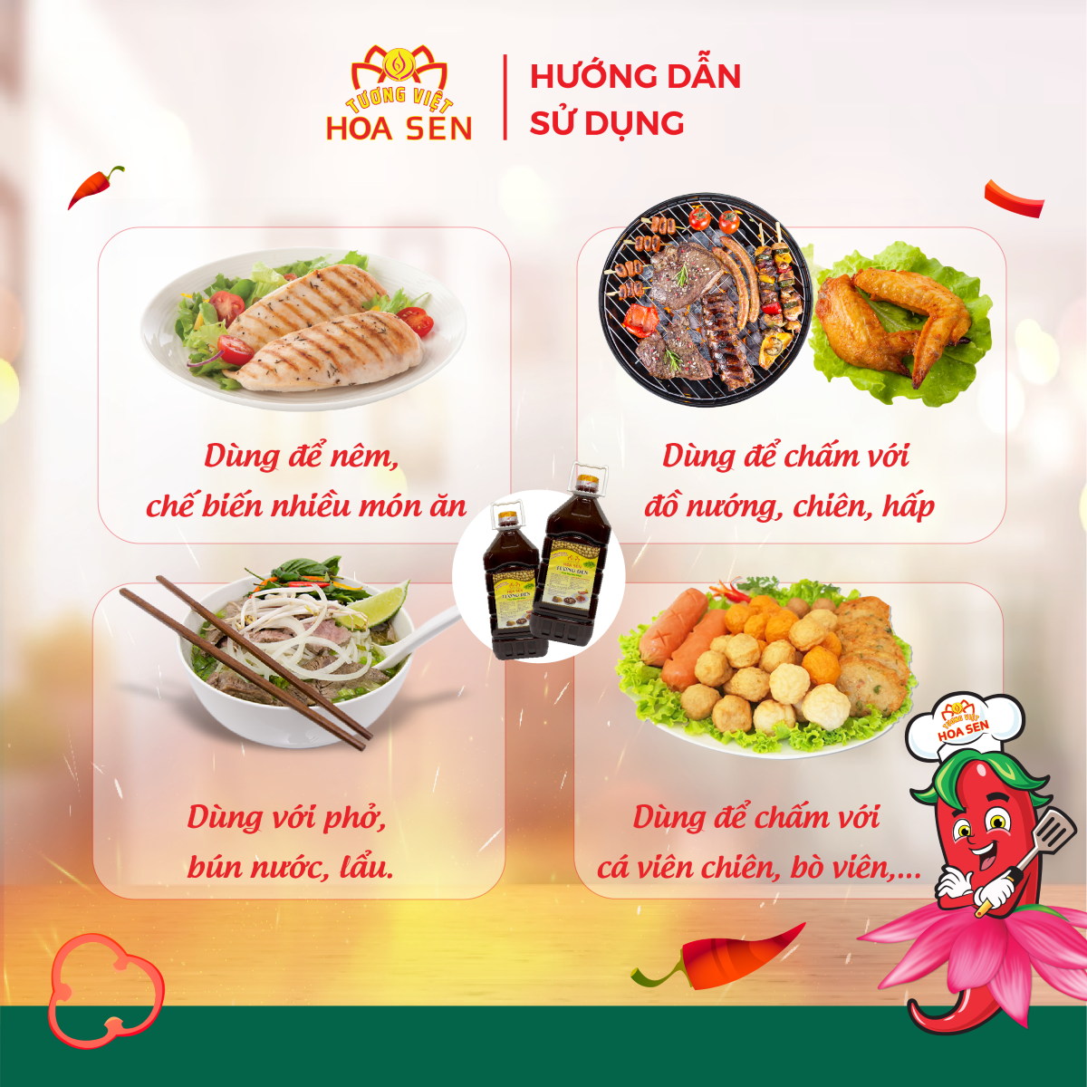 Tương Đen Bình Pet 4,8kg - Tương Việt Hoa Sen