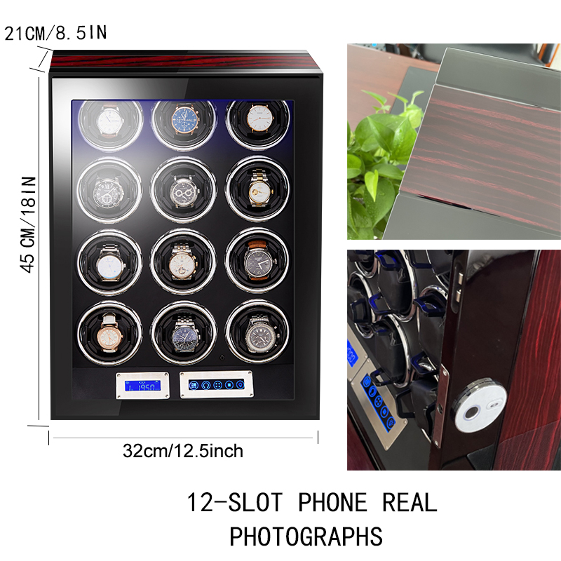 Watch Winder box for Automatic Watches Quite Japanese Motor High Quality Premium Luxury Auto