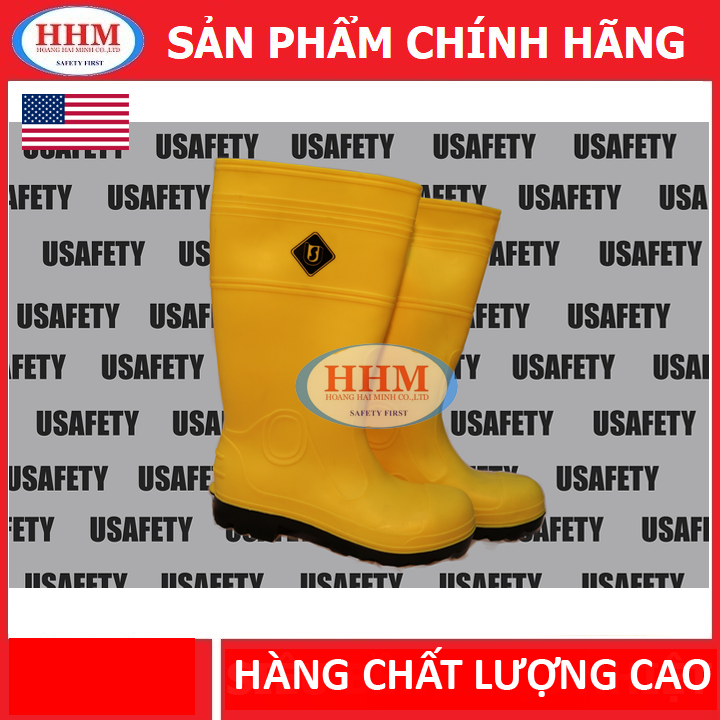 Ủng cao su bảo hộ Usafety màu vàng