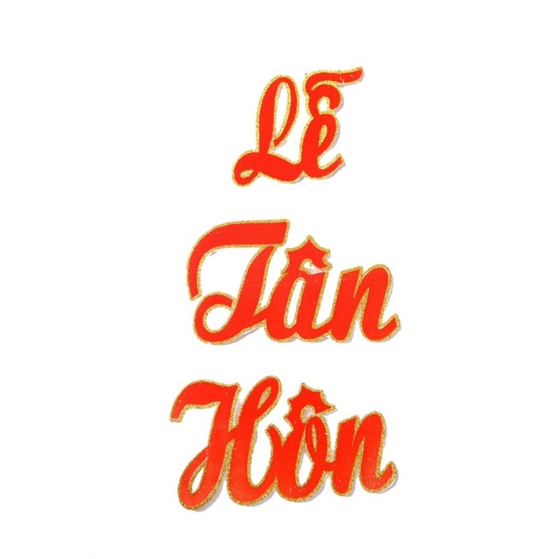 Chữ xốp trang trí ngày cưới