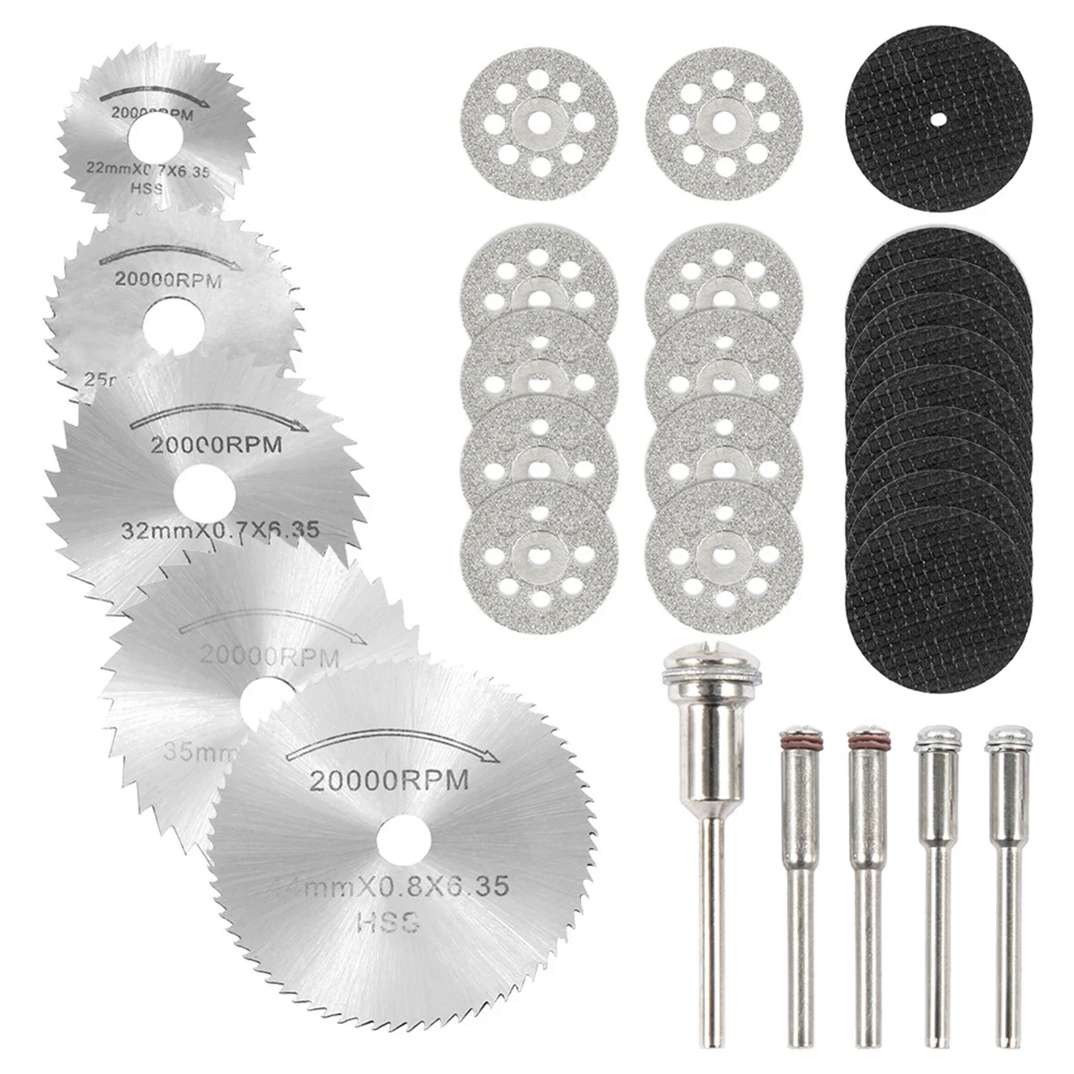30pcs cắt bánh xe đặt thép cao thông tư lưỡi cưa nhanh chóng cắt kim cương cắt đĩa công cụ cho kim loại gỗ nhựa thủy tinh 2023
