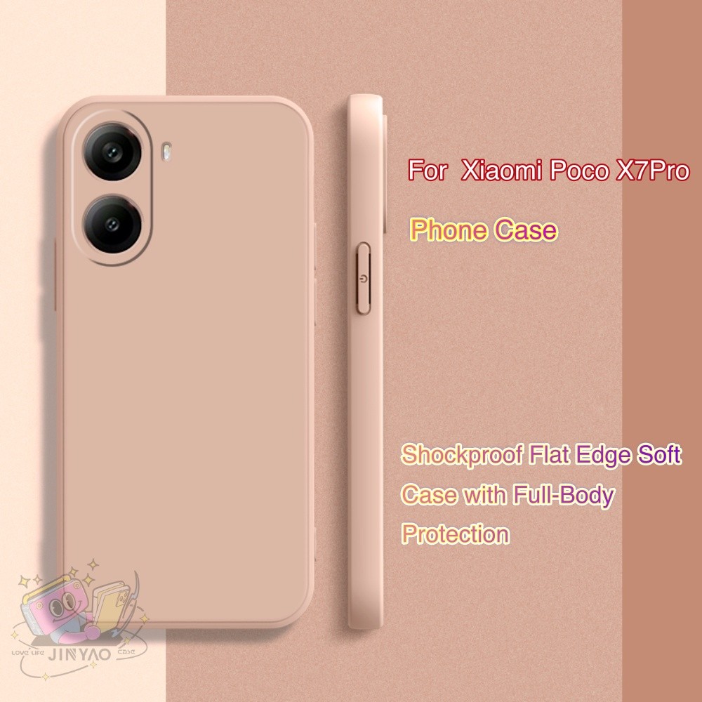 【Luxury】For Xiaomi Poco X7Pro Phone case Minimalist Stylish Lanyard Hole Breathable Sports Case Couple Protective Case. 