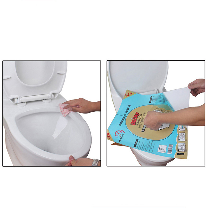 36 x 45cm Plastic Toilet Disposable Sticker Plunger Dredge Easy Fix Clogged Film Safe Clean Tool.