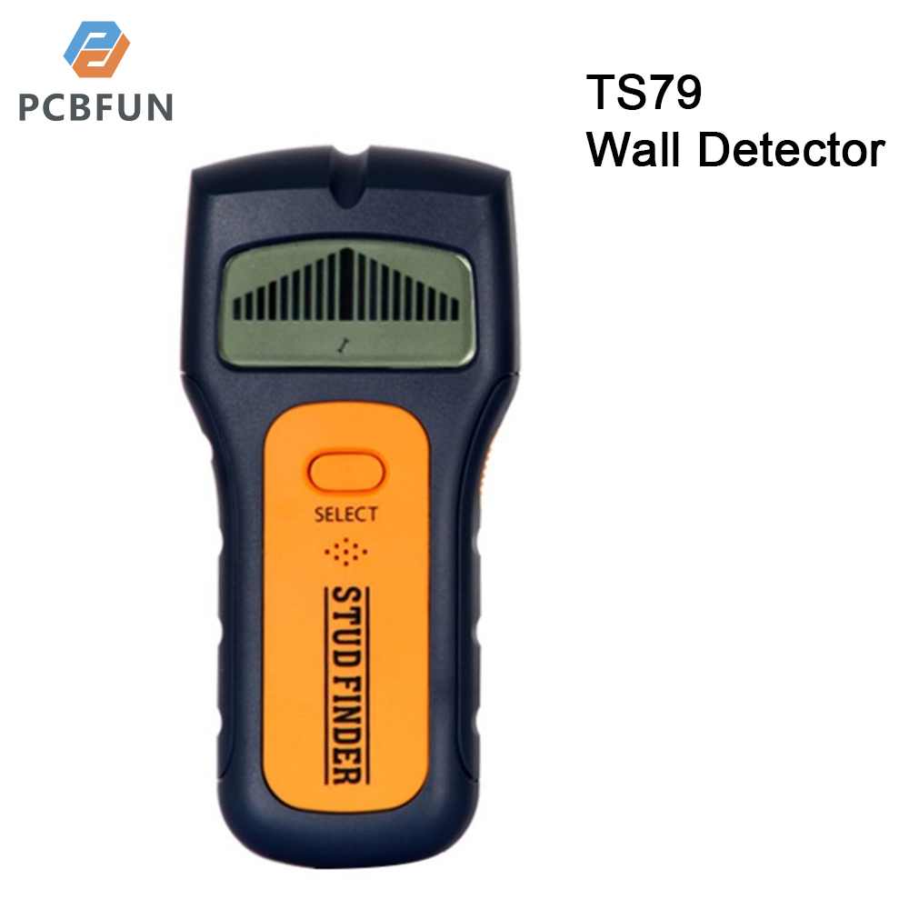 Pcbfun TS79 Metal Detector Three-in-one Wall Detector Wooden Post Voltage Density Detection with Battery Depth Metal Detector Concealed Stud Finder Hidden Wire Detector Wall Scanner Wood Stud Metal Cable Detector