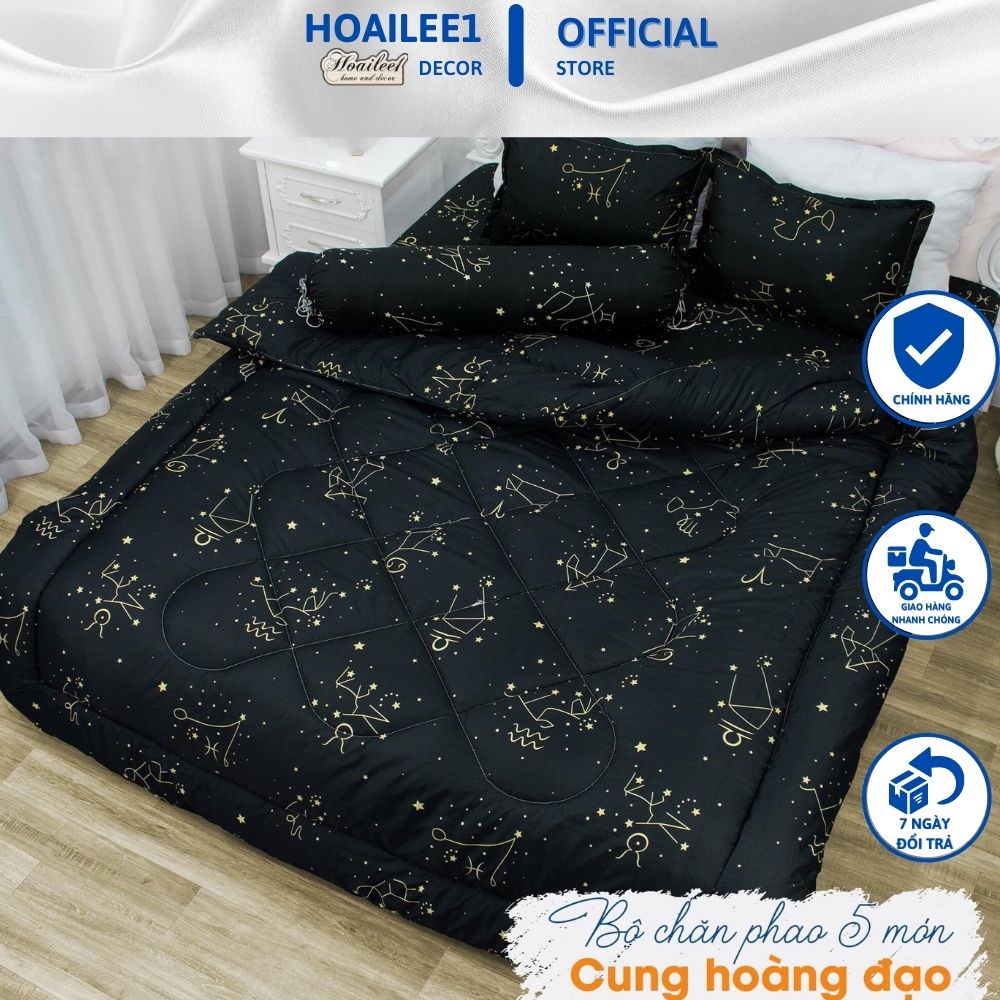 Set phao 5 món bao gồm( 1 chăn phao+1 ga trải giường+2 vỏ gối đầu+1 vỏ ôm) đủ size m6 m8 2m2