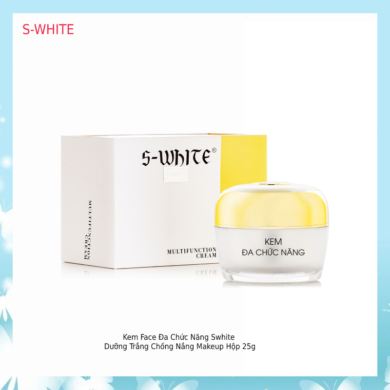 Kem Face Đa Chức Năng Swhite Dưỡng Trắng Chống Nắng Makeup Hộp 25g [HÀNG CHÍNH HÃNG SHYNH BEAUTY], Kem Đa Chức Năng là dòng kem dành cho da không mụn không nám da nhạy cảm không dùng
