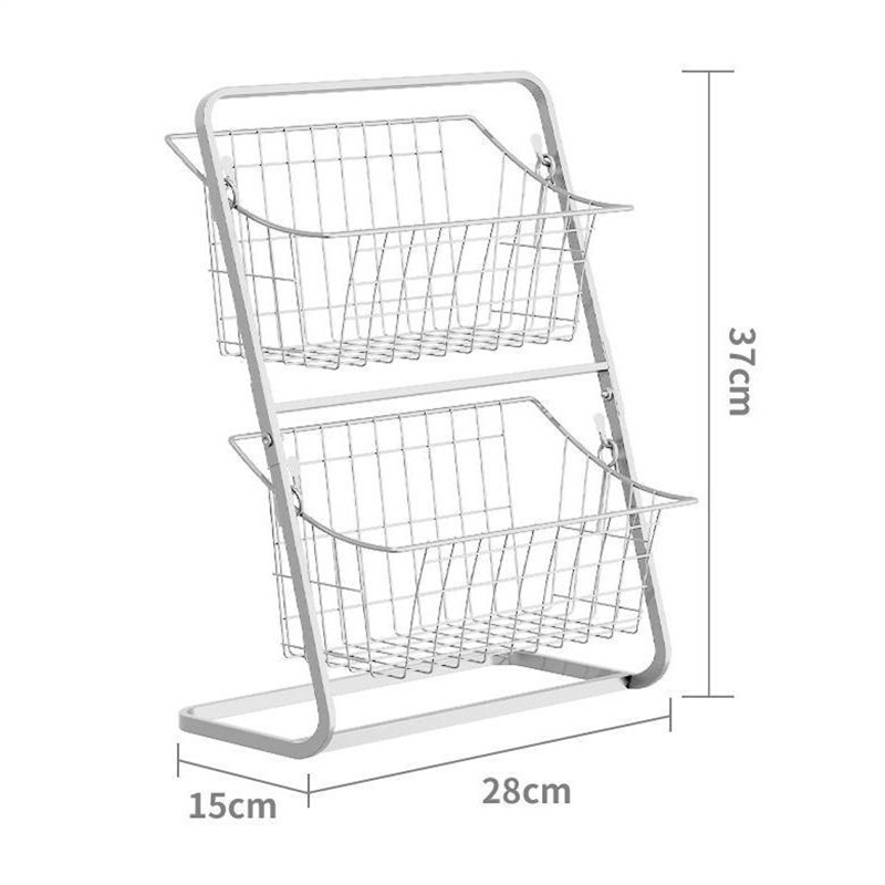 YONUO Desktop storage rack living room countertop storage artifact multi-layer snack storage rack kitchen fruit and vegetable basket