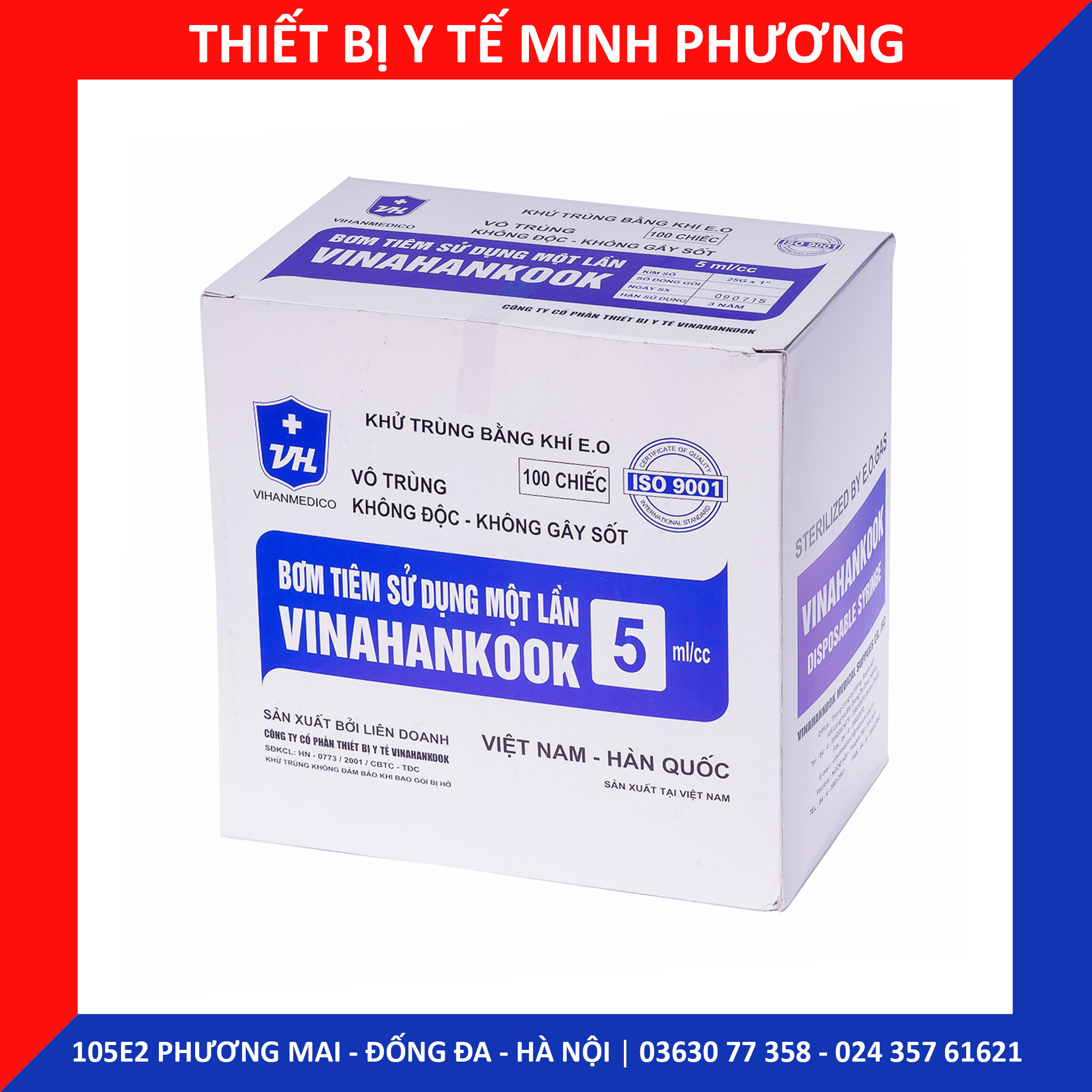 Bơm tiêm 1 lần Vinahankook