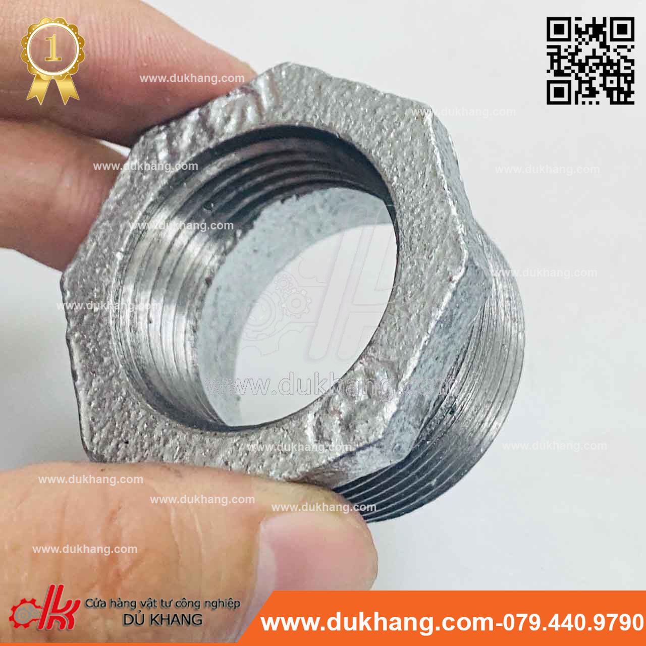 Cà ra sắt kẽm - Nối ren trong ren ngoài sắt kẽm