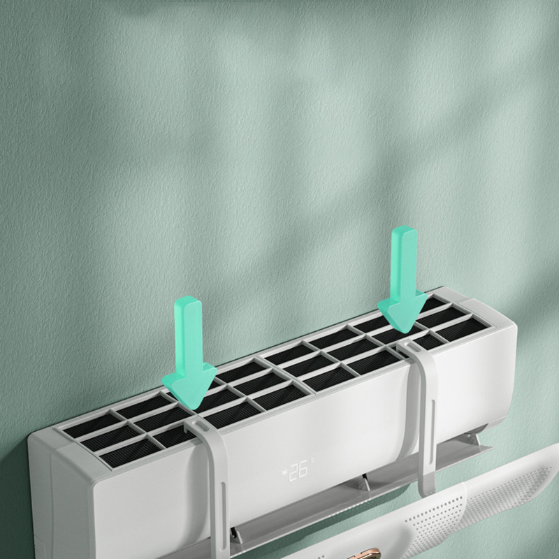 Máy điều hòa tấm rẽ gió baffle phổ Tường Gắn không đục lỗ chống trực tiếp thổi kính chắn gió gió lá chắn tấm rẽ gió
